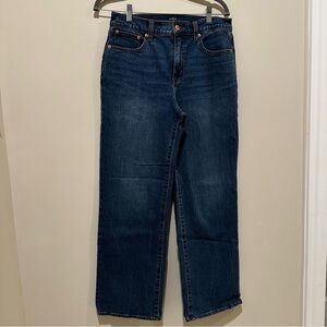 J. Crew Factory Full Length Wide-Leg Blue Jeans